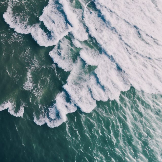 Free Stock Image Waves Breaking from above, Ocean waves