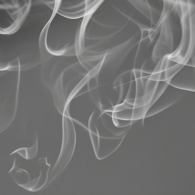 Free Stock Photo of White Smoke on Grey Background