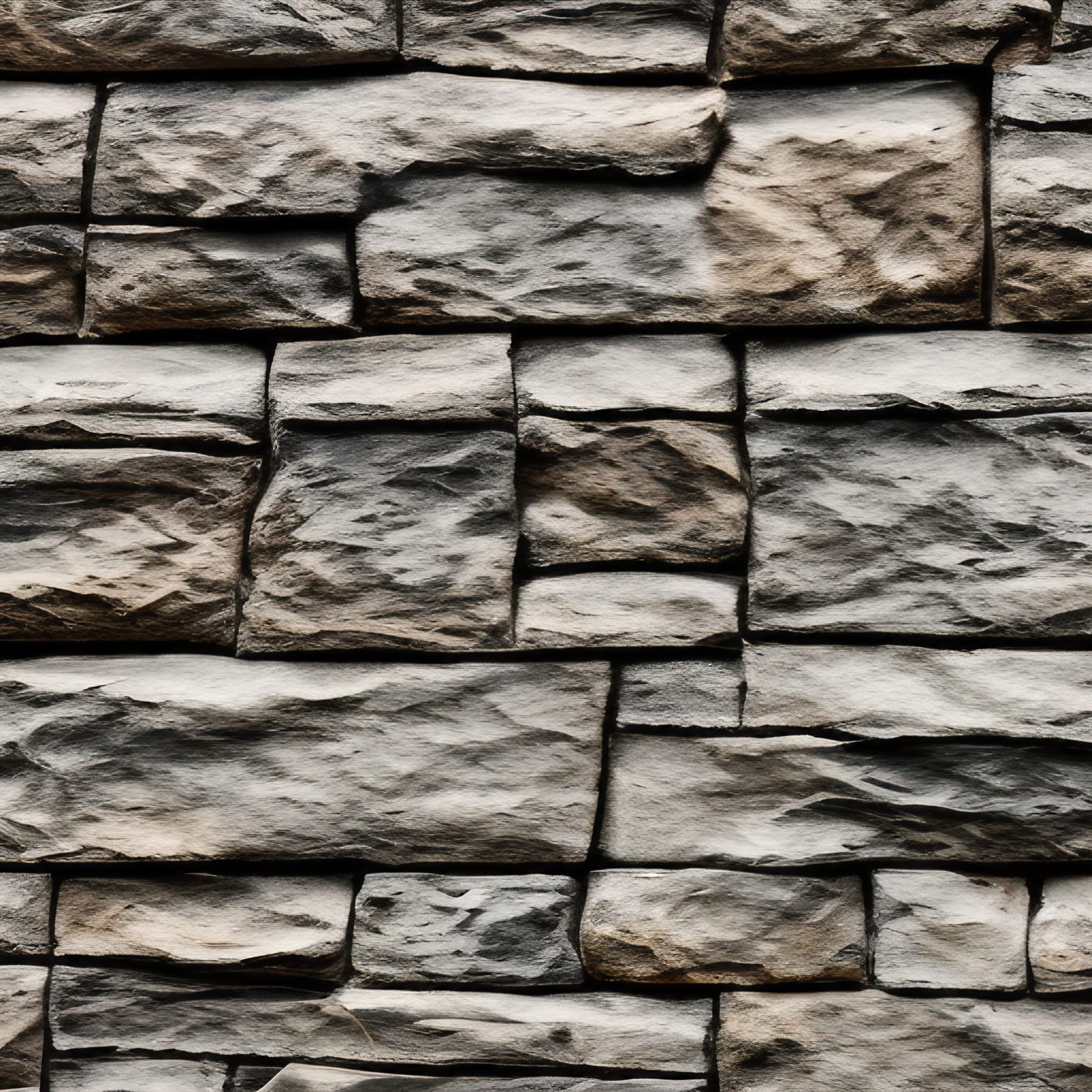 Stacked Rock Wall Free Stock Photo