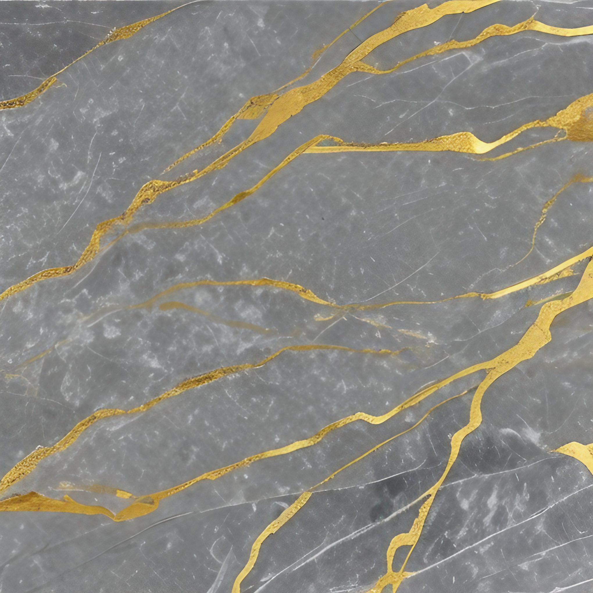 Grey Marble with Gold Free Stock Image