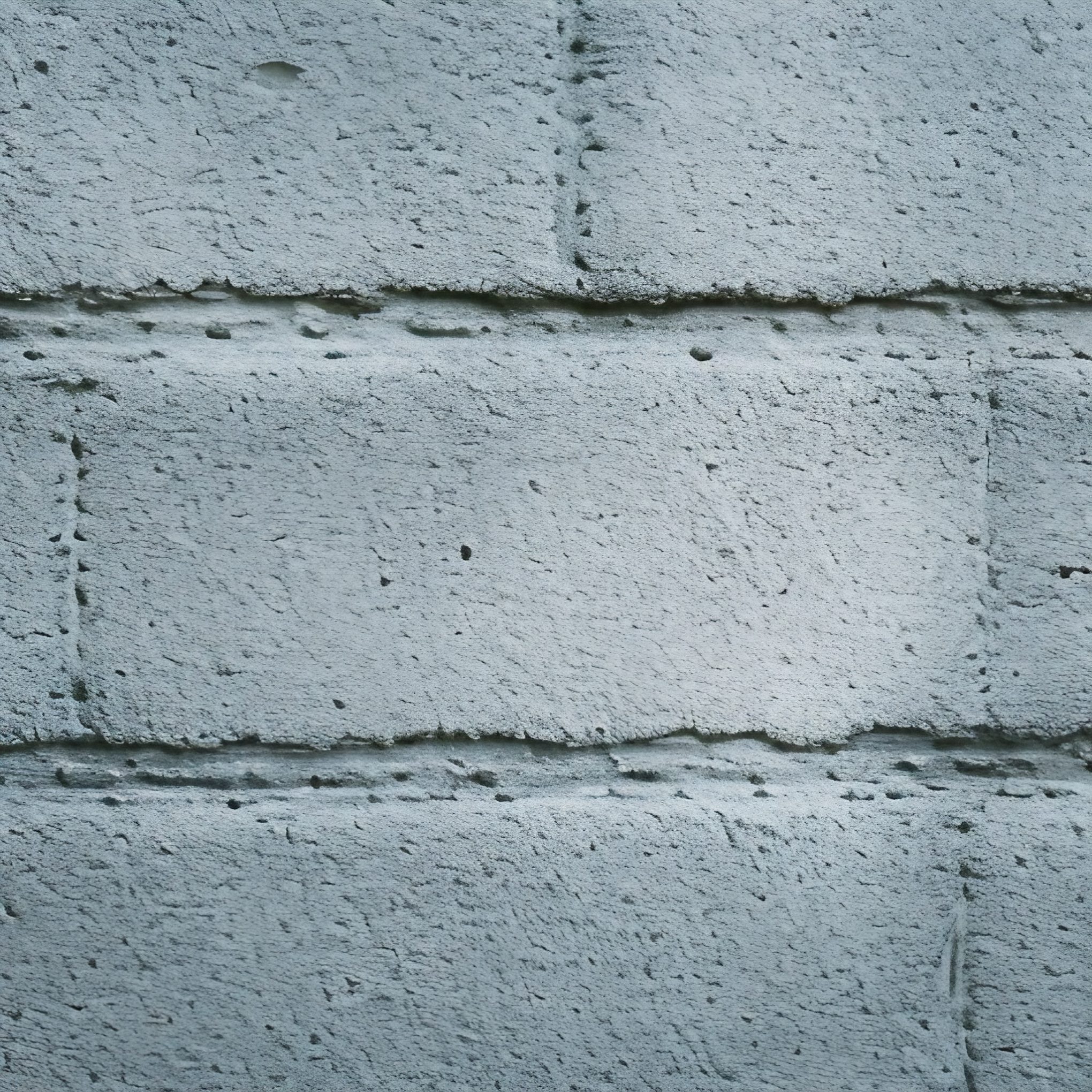 Close Up of White Brick Painted Wall Free Stock Image