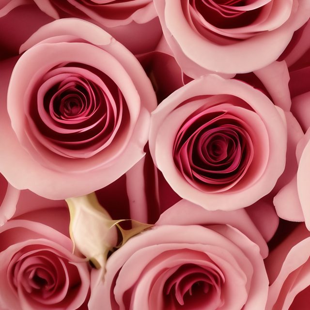 Pink Rose Bouquet Flower Close Up Free Stock Image