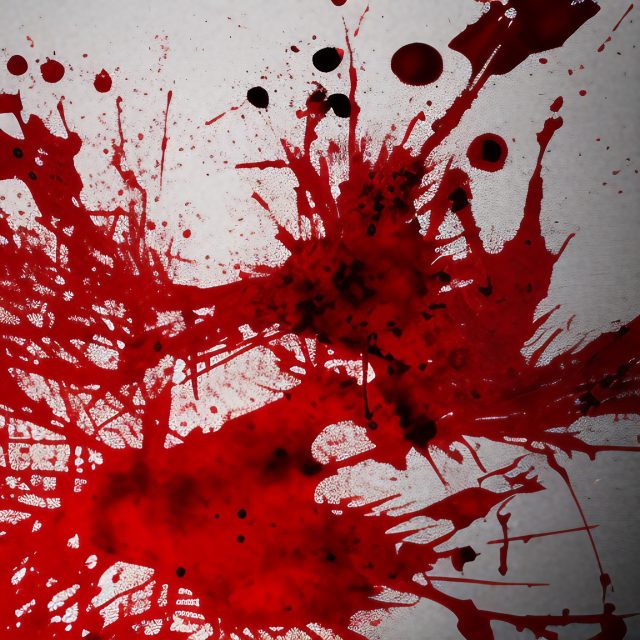 Horror Crime Scene Blood Splatter on White Wall Free Image Download