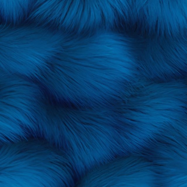 Blue Fur Texture Background