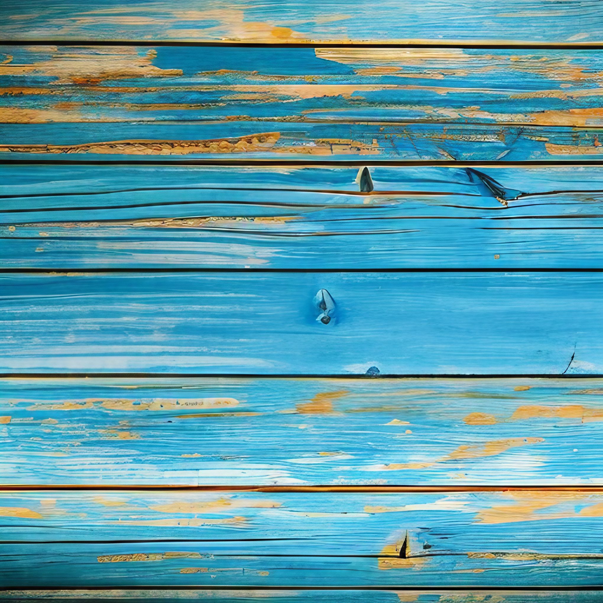 Bright Blue Rustic Aged Painted Wooden Planks Free Stock Photo