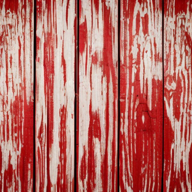 Weathered Red painted fence panels Free Image