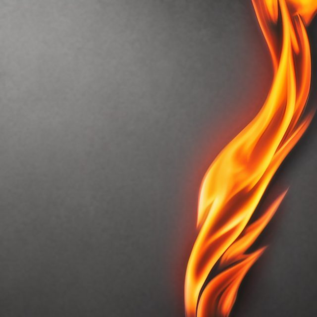 Flame Graphic on Grey Background Free Stock Image
