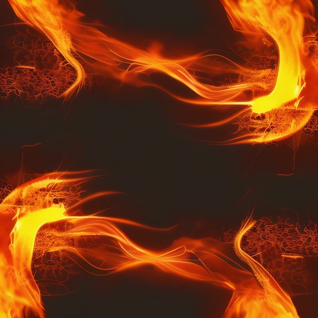 Fire Flames Background With room for text