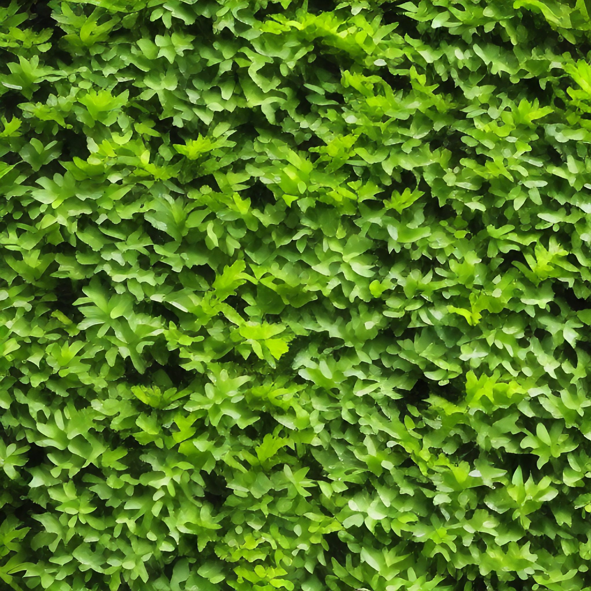 Painted Effect Green Plant Leaves Stock Image