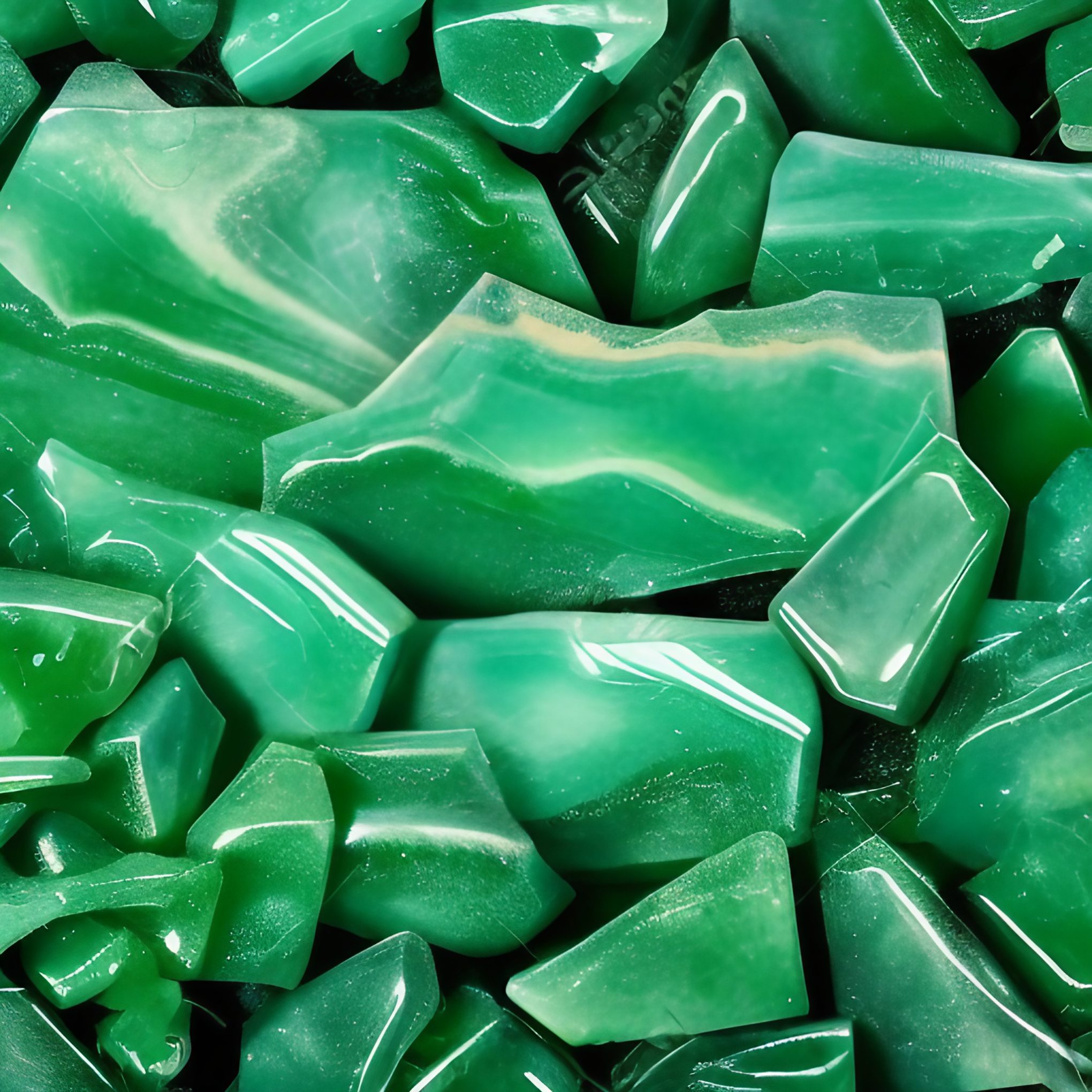Shards of Polished Jade Rock