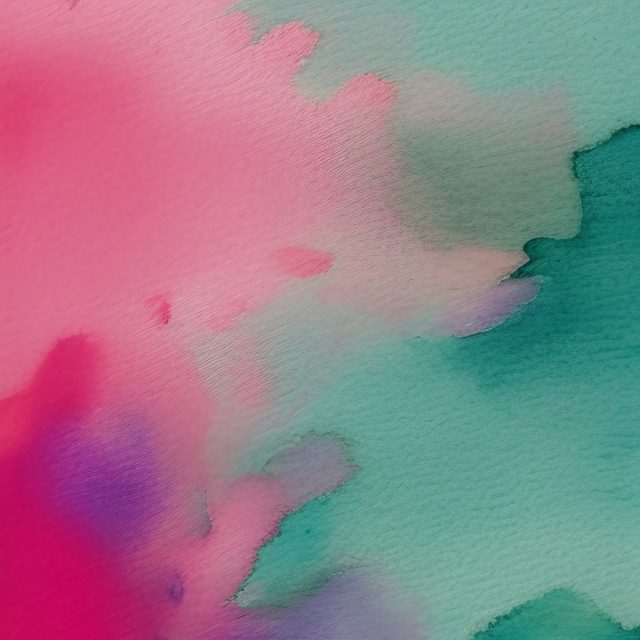 Free Stock Image Green and Pink Watercolor Blend