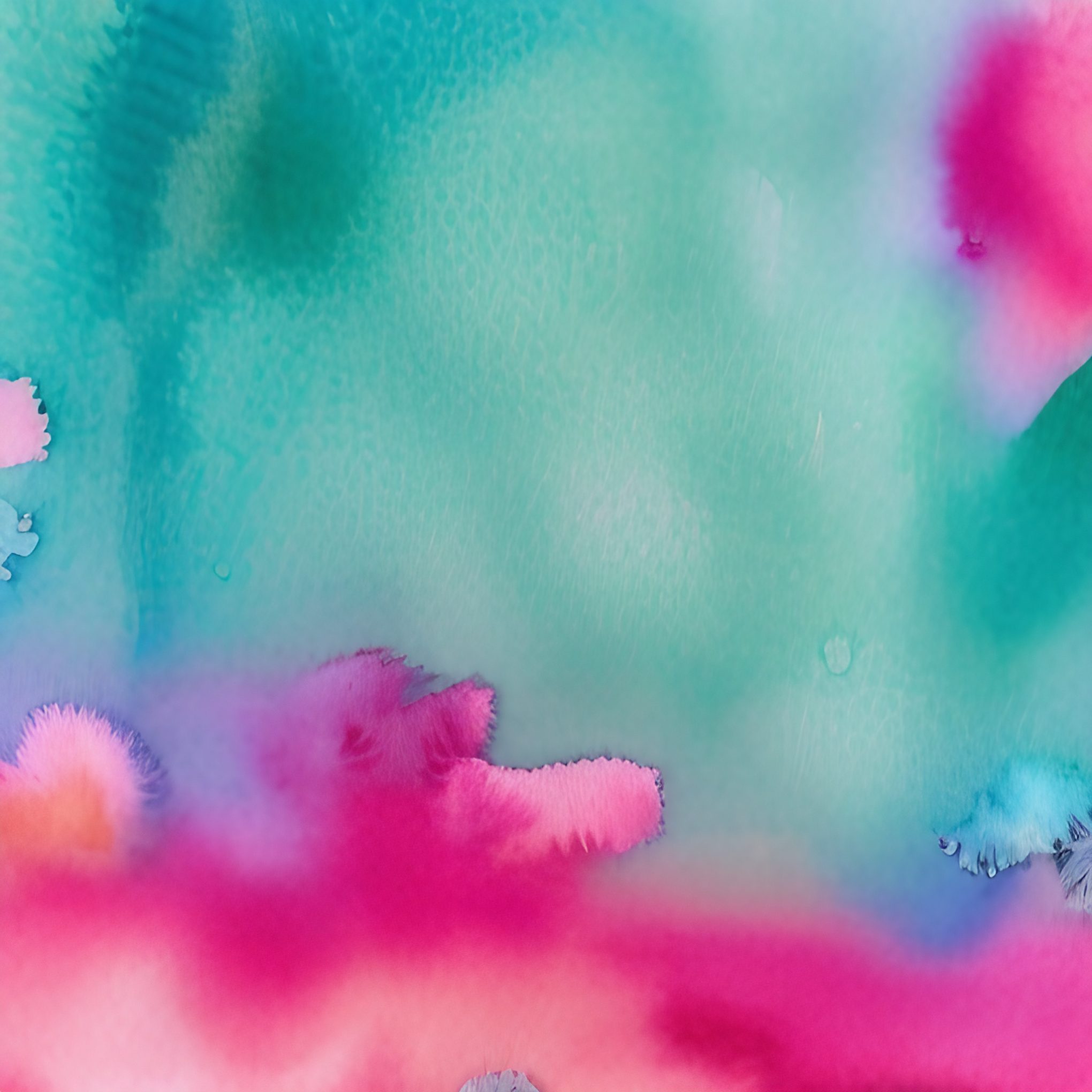 Pink and Teal Watercolor Free Image Download
