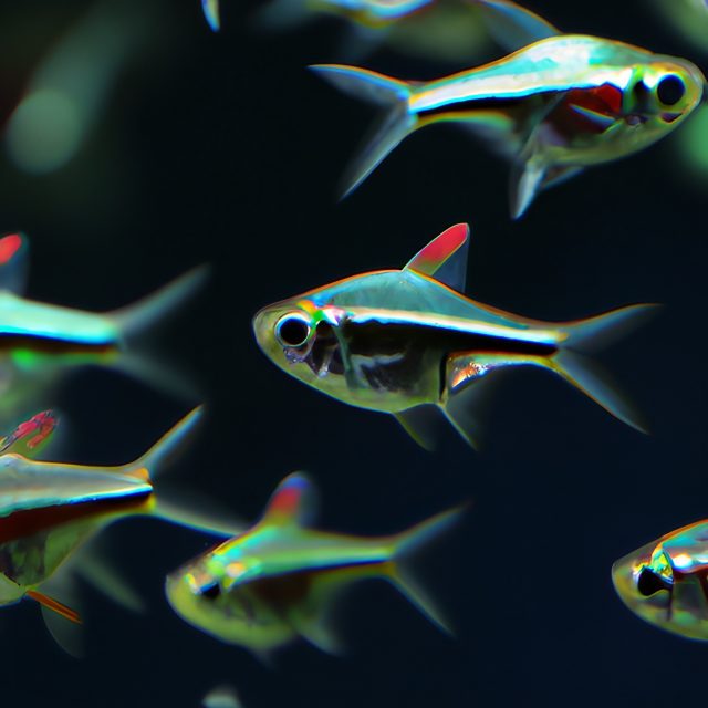 Tetra Fish in Aquarium