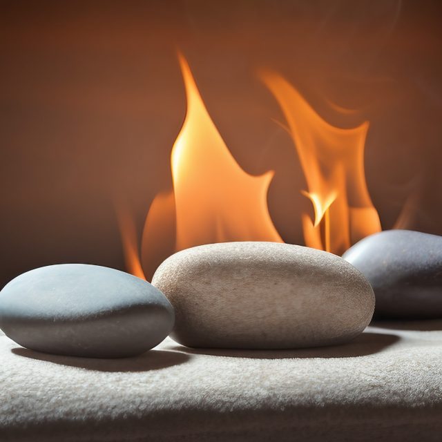 Hot stone massage close up free stock image