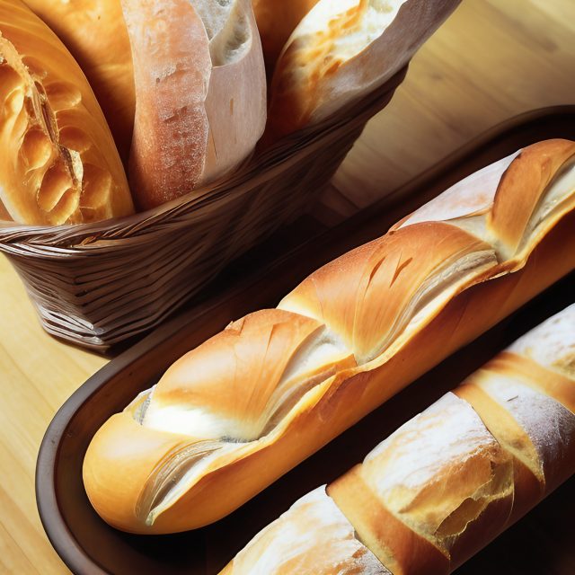 Freshly baked bread free stock photo