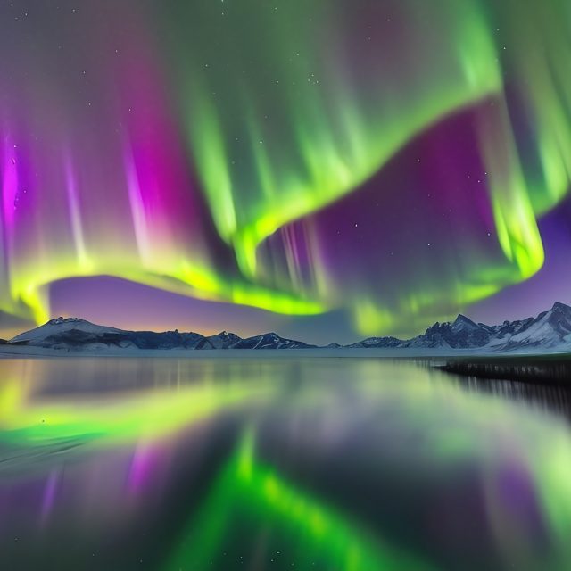 Northern Lights Aurora Borealis Free Stock Image