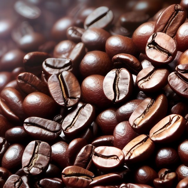 Close up of coffee beans free stock image