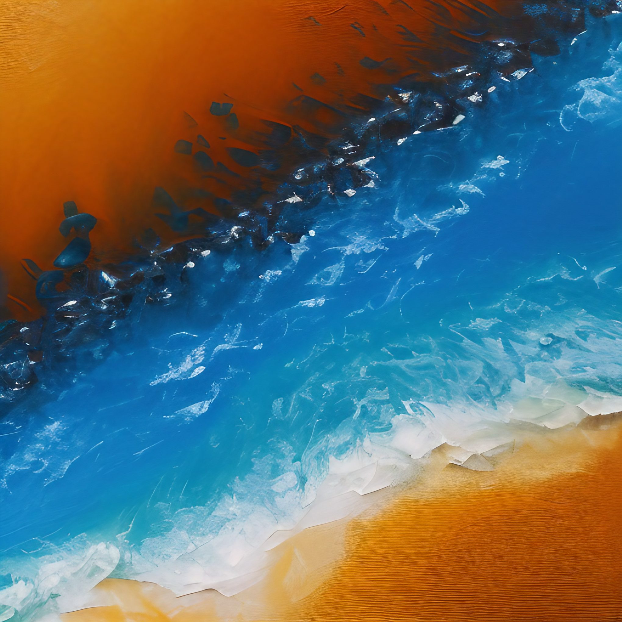 Coastal abstract artwork free image download